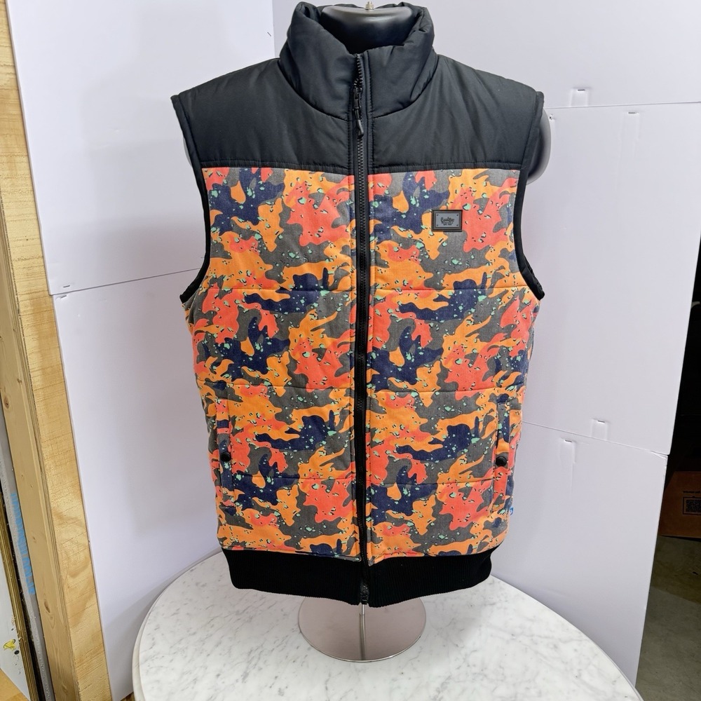 ZUMIEZCookies Mendocino Black‎ &Orange Camo Vest Medium Stylish Minimalist